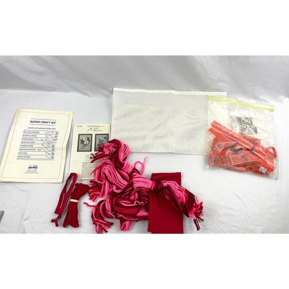 VTG Bulk Lot Needlepoint Craft DIY Supplies Thread Floss Piping - Picture 1 of 16